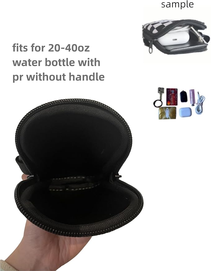 Water Bottle Zipper Bag compatible with Stanley Tumbler 40oz&IceFlow 20 30oz,Gym Accessories for Men Women,Pack for Cards Earphone (#7)