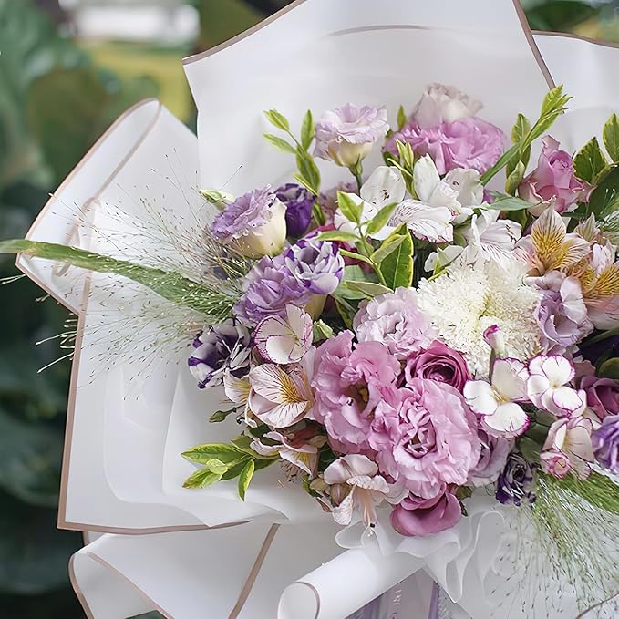 Fondleadmiringly30 sheets Flower Wrapping Paper, Flower Shop Paper, Waterproof Wrapping Paper, semi Transparent Wrapping Paper