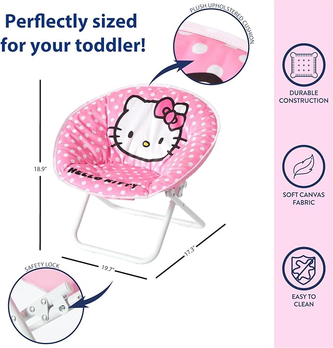 Idea Nuova Hello Kitty Saucer Chair