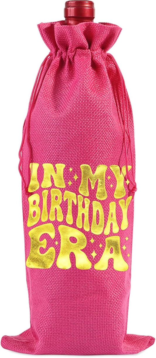 comfit In My Birthday Era Wine Bag,Birthday Wine Gifts for Her,Happy Birthday Wine Bag,Birthday Decorations,Wine gift bags