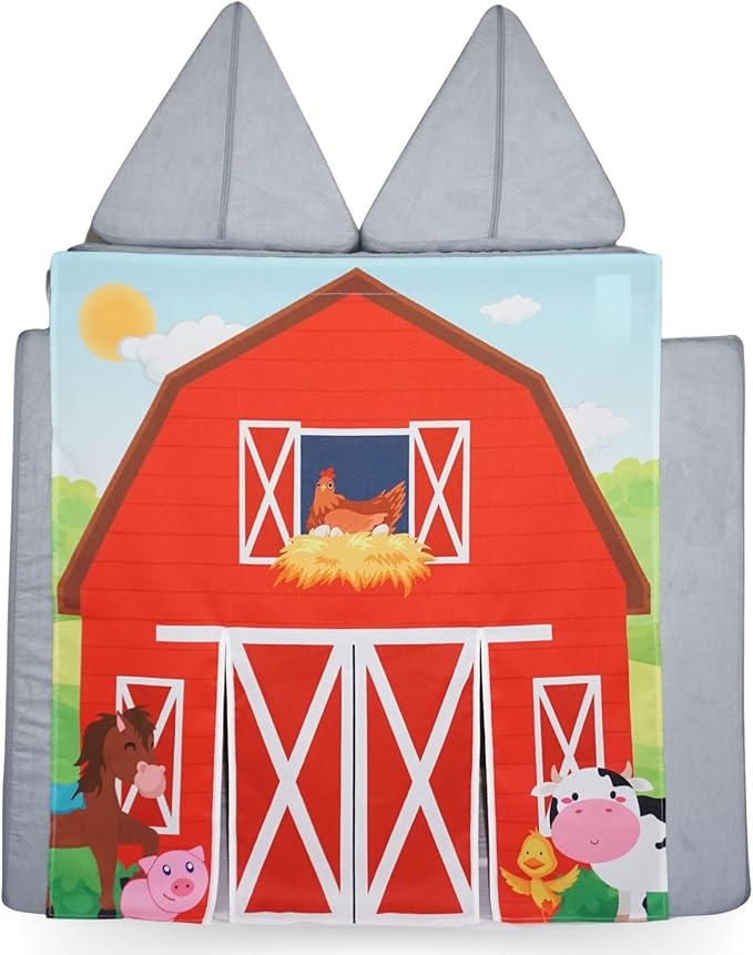 Play Panel for Childrens Foam Sofa Kids Couch (Barn)