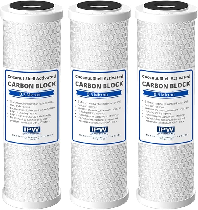 Compatible for Taste and Odor compatible Filter Cartridges 42 34377/42 34370 Pack of 3 - MADE IN USA by IPW Industries Inc
