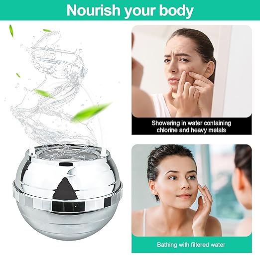 Bath Water Filter Water Faucet Filter, Purify Your Bathwater -8 Stages Bath Filter- Removes Hundreds of Contaminants, Bath Faucet, BPA Free, Water Filter for Ball Shower, White (1)