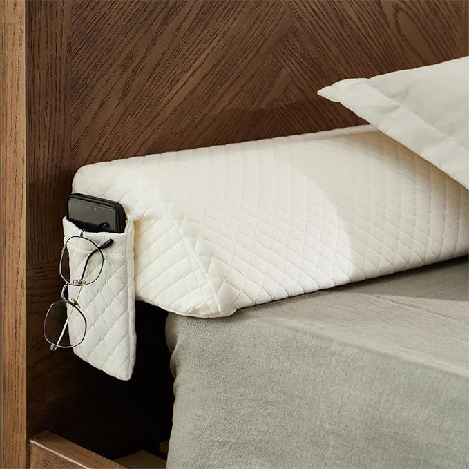 Queen Size Bed Wedge Pillow for Headboard Gap,60"x10"x6" Bed Gap Filler(0-8") Between Headboard and Mattress,Stop Loosing Your Pillows