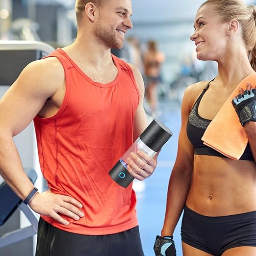 VEVOR Hydrogen Water Bottle, Hydrogen Water Bottle Generator up to 4500 ppb, 230ml Portable Hydrogen Water Machine, SPE Technology hydrogen water generator with Nasal Inhalation Tube and Self-Cleaning