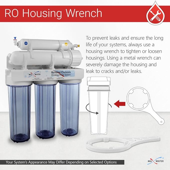 Max Water Variation 10"x4.5" & 20"x4.5" Filter Housing Wrench Opener (For Housing size 10" x 2.5")
