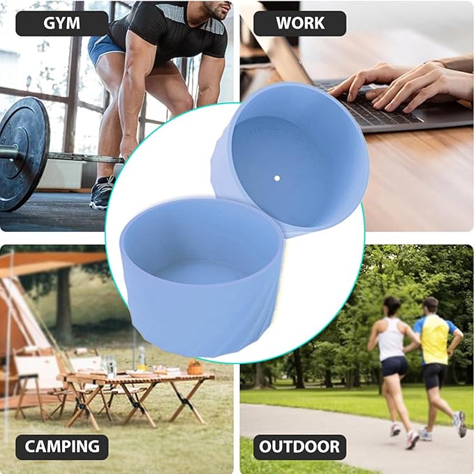 Kleeblatt Bule Silicone Boot For Stanley 40 Oz Tumbler, Stanley Cup Sleeve, Owala Water Bottle 24/32oz Boot Accessories, Stanley Cup Bottom Protector, Stanley Bottom Cover, Hydro Flask Boot