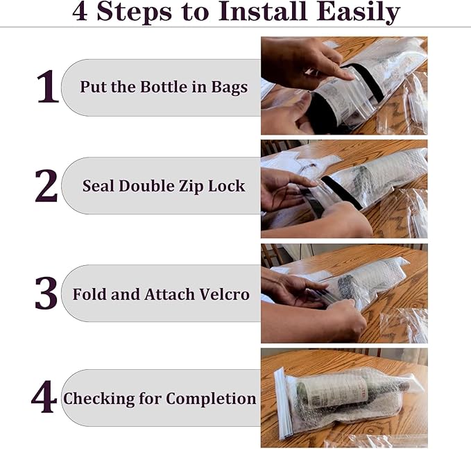 Pafusen 4 Pack Wine Bottle Travel Protector Bags, Wine Bags for Travel Reusable, Wine Travel Bags for Wine Bottles Airplane Car Cruise Suitcase Luggage, Leak Proof Insulated Wine Sleeves