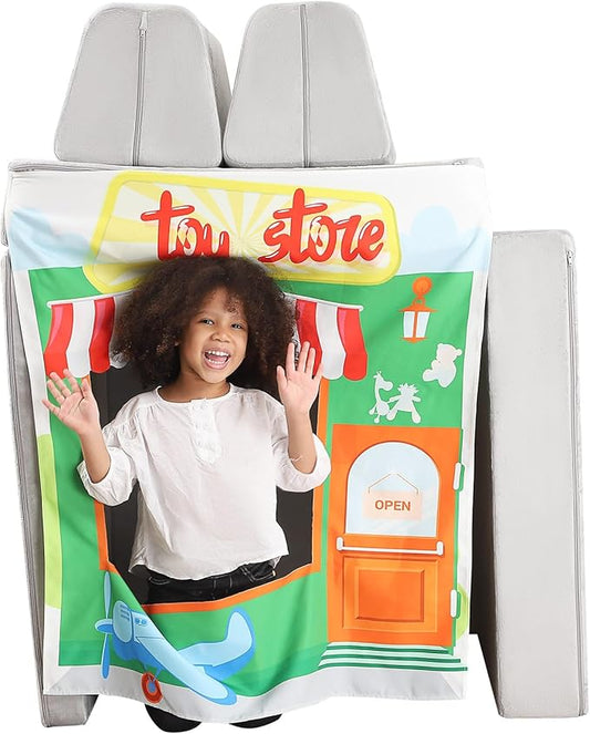 Play Panels for Kids Foam Play Couch, Toy Store