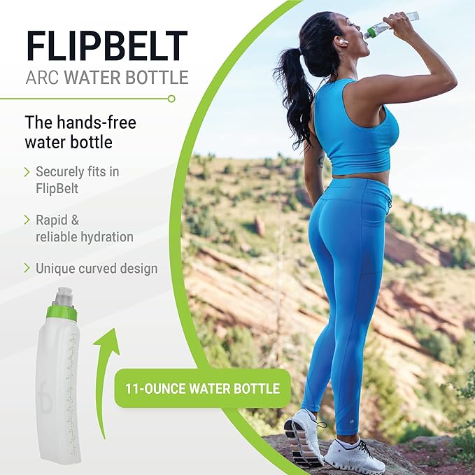 FlipBelt Portable Lightweight Running Water Bottle