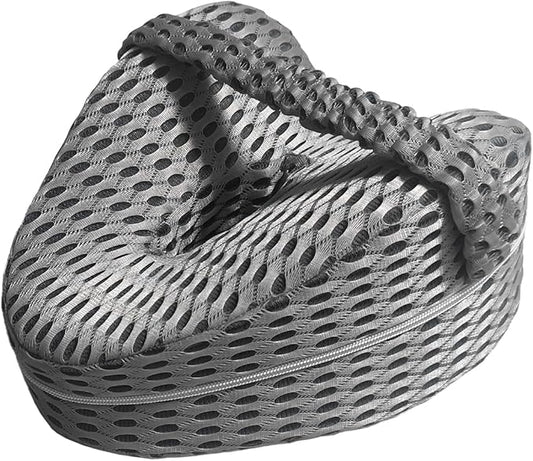 Leg & Knee Pillow for Side Sleepers – Memory Foam Support Pillow with Strap, Soothing Relief for HIPS, Joints, Sciatica, Back