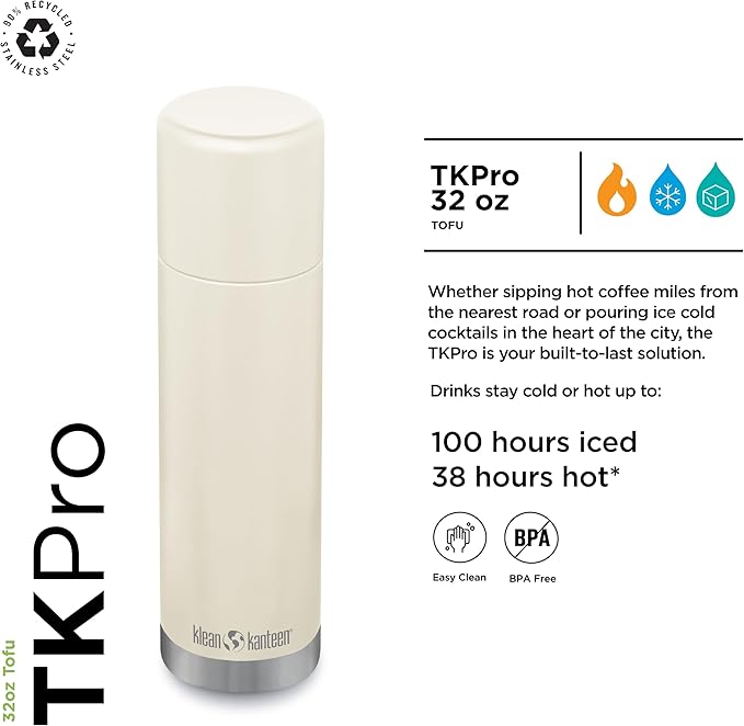 Klean Kanteen TK Pro 32 Oz Tofu