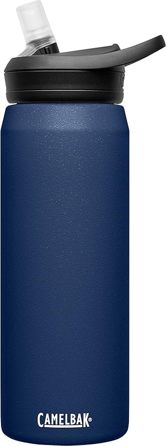 CamelBak eddy+ Water Bottle with Straw 25oz - Insulated Stainless Steel, Navy