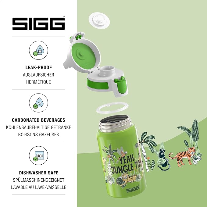 SIGG - Stainless Steel Kids Bottle - Shield One - Suitable For Carbonated Beverages - 17 Oz