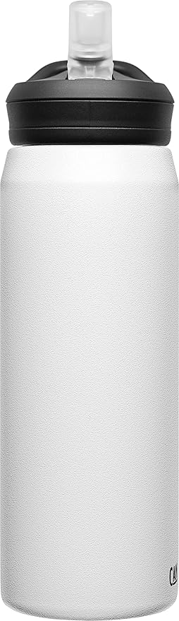 CamelBak eddy+ Water Bottle with Straw 25oz - Insulated Stainless Steel, White
