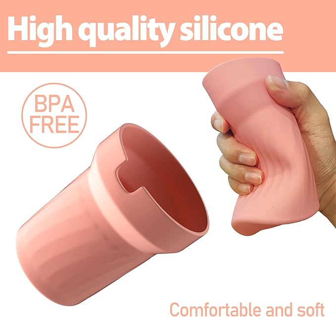 40oz Cup Accessories, Silicone Boot for 40oz Tumbler, Bottom Protector Cup Boot, Water Bottle Holder（Silicone Pink）