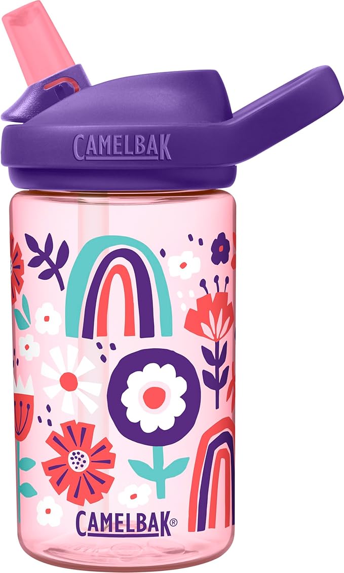 CamelBak Eddy+ 14oz Kids Water Bottle with Tritan Renew – Straw Top, Leak-Proof When Closed - Limited Edition Colors