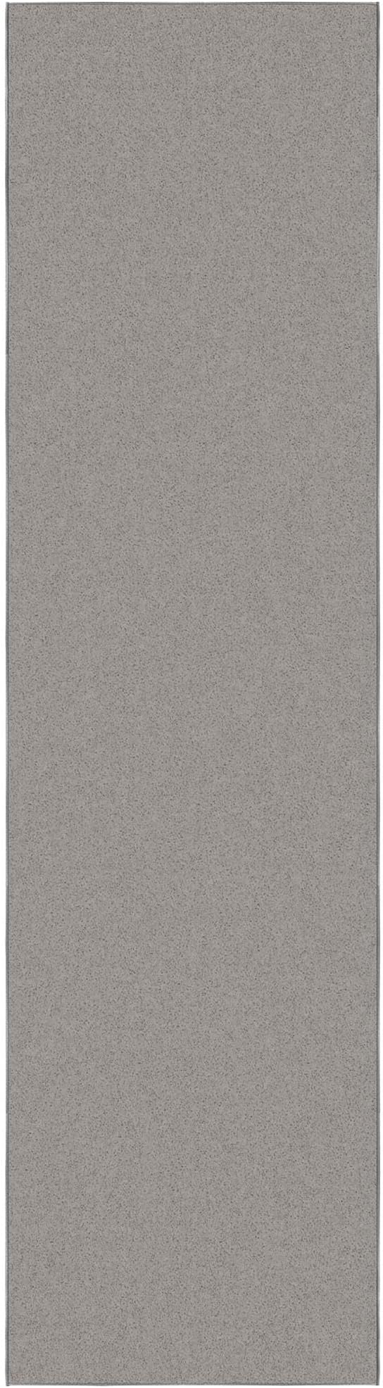Machine Washable Modern Solid Design Non-Slip Rubberback 3x10 Traditional Runner Rug for Hallway, Kitchen, Bedroom, Living Room, 2'7" x 9'10", Gray