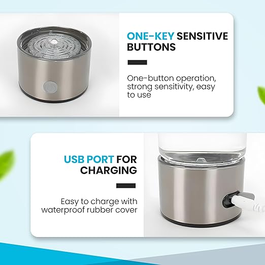 Cutting-Edge Hydrogen Water Bottle Generator. A Rechargeable Water ionizer Machine to Deliver Quick Electrolysis in Minutes. Advanced Hi-Tech for Convenient and efficient Hydrogen Water Production