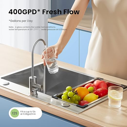 Comfee' CFU10R1AWW-FR Filter, Replacement RO Filter for CFU10R1AWW 400GPD Reverse Osmosis System, 2-Year Lifespan