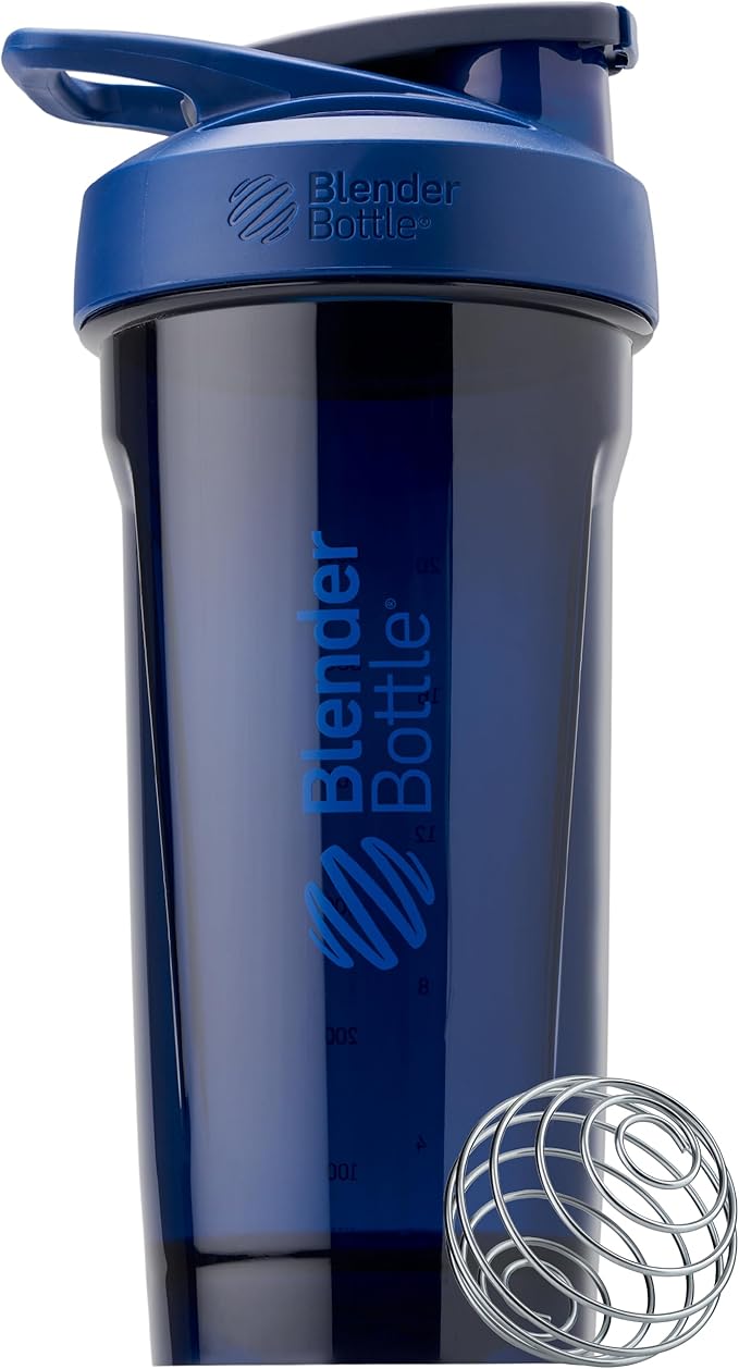 BlenderBottle 28-Ounce Strada Shaker Cup Bundle - Yellow and Blue