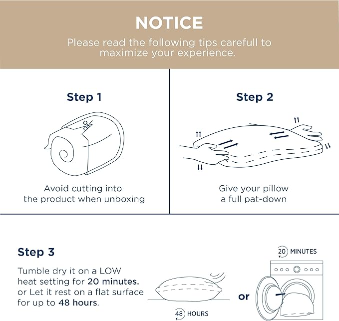 Bedsure Luxury Goose Feathers Down Pillow - 300 Thread Count Cotton Cover Gusseted Hotel Collection Bed Queen Pillow, Ultra-Soft High Elasticity Sorona Fiber Layer Pillows (2, Peyote, Standard)