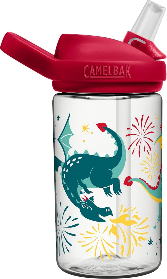 CamelBak Eddy+ 14oz Kids Water Bottle with Tritan Renew – Straw Top, Leak-Proof When Closed - Limited Edition Colors