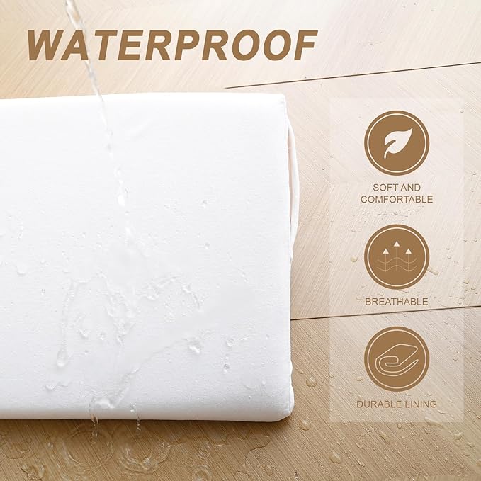 WdFour Bed Wedge Pillow, Close Off Headboard, Wall and Mattress Gap. Incline, Slanted Sweat-Proof Pillow for Neck and Back Pain Relief Anti-snoring for Comfortable Sleeping.(Off-White,60Wx10Dx6H)