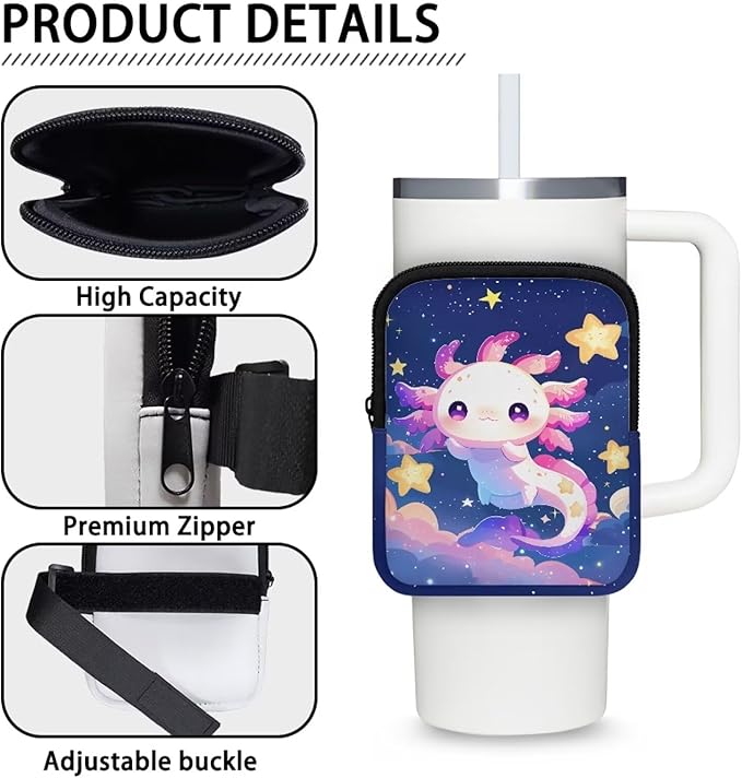 Cup Carrier Pouch Water Bottle Pouch for Stanley Accessories