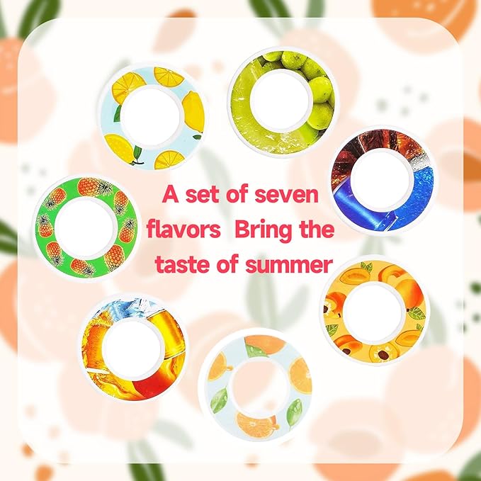 Flavor Pods for Water Bottle,7pcs Flavor Pods Fruity Scent for Sports Water Bottle,0 Sugar, 0 Calorie For Fitness Outdoor School, JFIS02