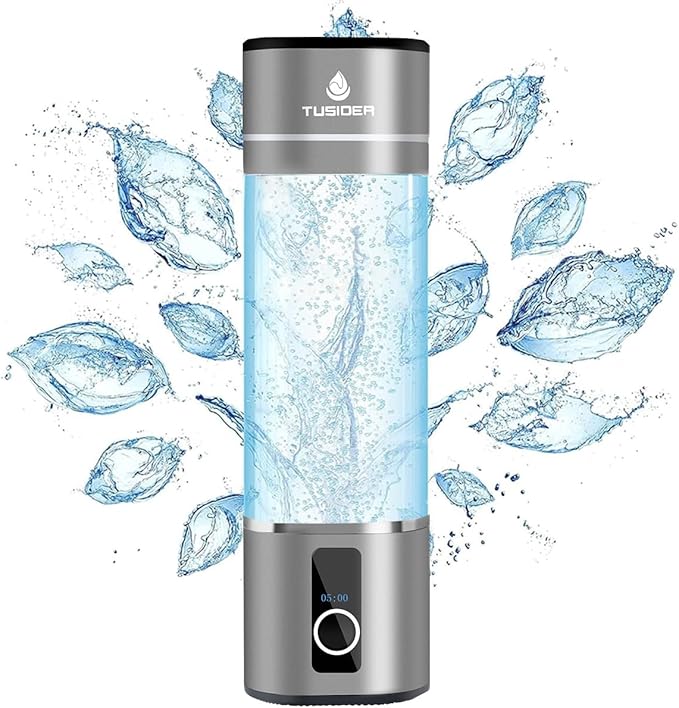 Hydrogen Water Bottle-2024 Advanced 6000ppb Hydrogen Ionized Alkaline Water Generator，Chlorine-Free，SPE/pem Technology，Dupont Membrane，Enhances Metabolism & Immunity. Perfect Health Gift