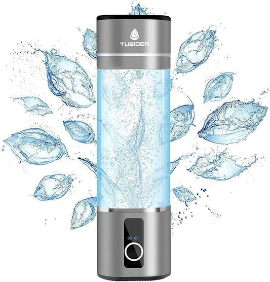Hydrogen Water Bottle-2024 Advanced 6000ppb Hydrogen Ionized Alkaline Water Generator，Chlorine-Free，SPE/pem Technology，Dupont Membrane，Enhances Metabolism & Immunity. Perfect Health Gift