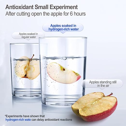 Hydrogen Water Bottle, 2024 Portable Hydrogen Water Bottle Generator with Inhaler Adapter, Rechargeable Hydrogen Rich Water hydrogenator Glass Health Cup for Home Office, 420ML(Black)