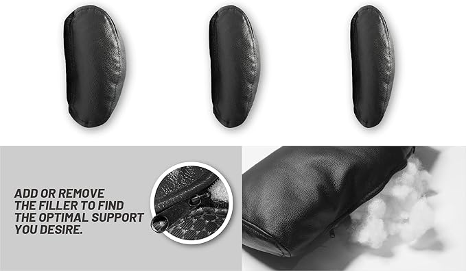 BOWERBIRD Leather Recliner Head Pillow -Head and Neck Pillow-Headrest Cushion for Neck Pain Relief and Cervical Support