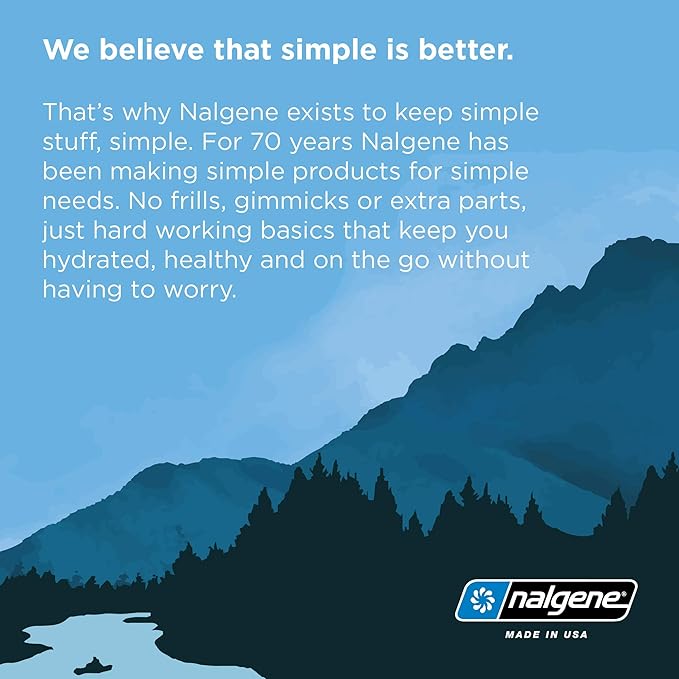 Nalgene BPA Free Tritan Wide Mouth Water Bottle, 32 Oz, Gray with Black Lid