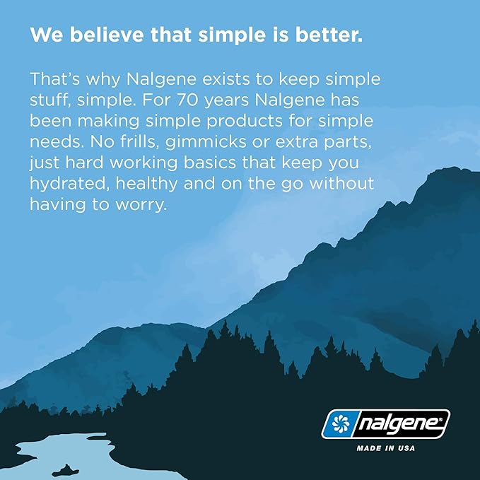 Nalgene Sustain Tritan BPA-Free Water Bottle Made with Material Derived from 50% Plastic Waste, 32 OZ, Wide Mouth