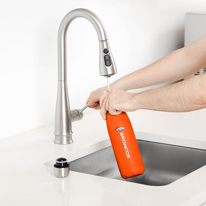 FOCO NFL unisex-adult NFL Team Logo Wordmark Chill Water Bottle