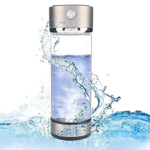 Portable Hydrogen Rich Water Cup, USB Charging Rich Hydrogen Water Purifier Filter Glass Bottle Portable Lonizer Cup, Hydrogen Water Bottle, Hydrogen Rich Water Glass Health Cup (5 Colors)