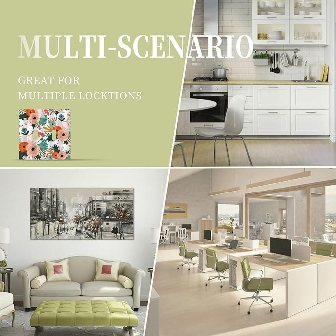 Rustic Floral Boho Colorful Flower Double Toggle Light Switch Covers 2 Gang Wall Plate Dual Decorative Switchplate Electrical Faceplate for Farmhouse Bathroom Bedroom Kitchen Decor