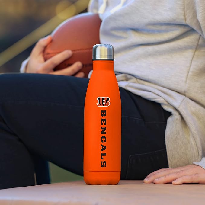 FOCO NFL unisex-adult NFL Team Logo Wordmark Chill Water Bottle