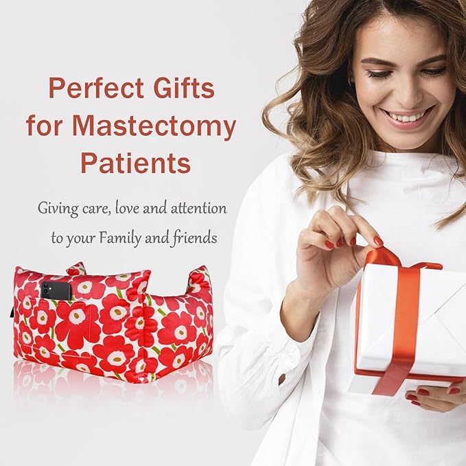 Mastectomy Pillow - Post Surgery Pillow, Breast Pillow for Sleeping After Heart Surgery, Lumpectomy Pillow, Breast Reduction & Augmentation Pillow Double Mastectomy Gifts for Women