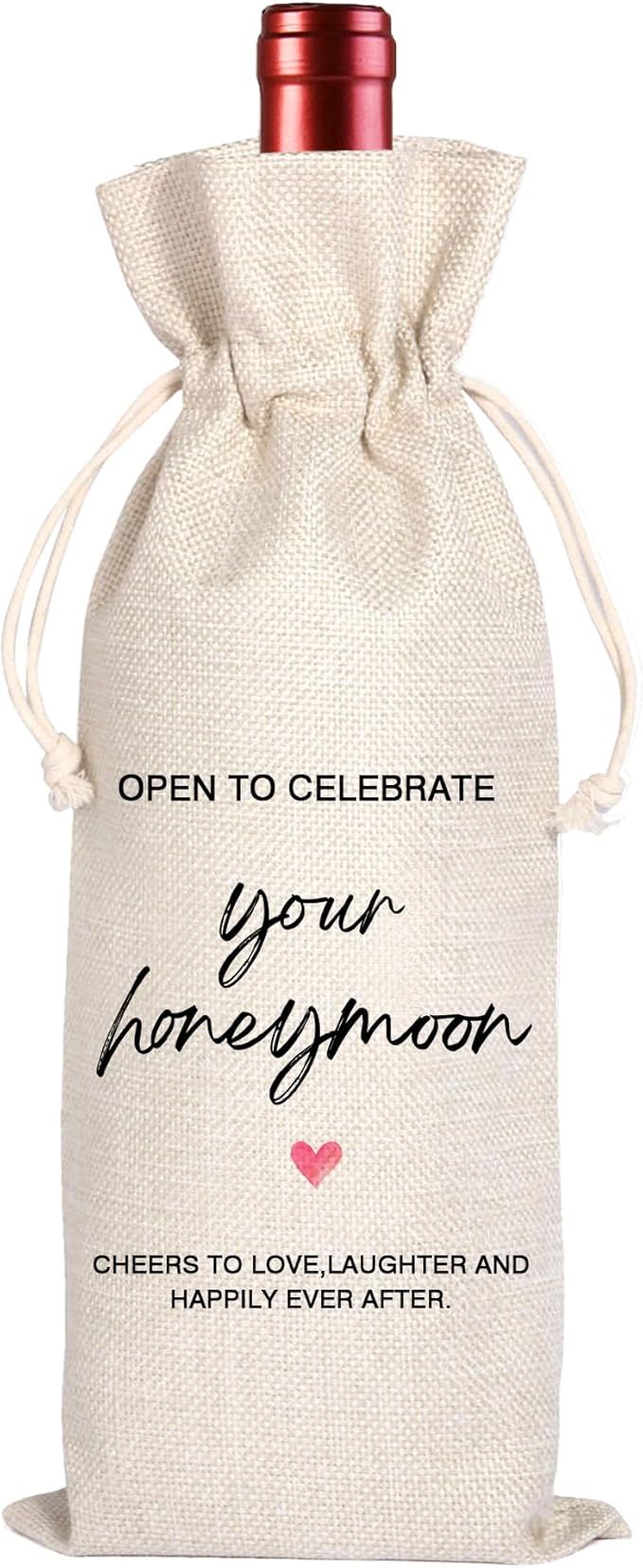 Marriage Wine Bag | Wedding Gifts Wine Bag | Your Honeymoon Wine Bag | Wedding Party Gifts | Bridal Shower Gift | Your Honeymoon Mr and Mrs Wedding Gifts for Couple 11WB60