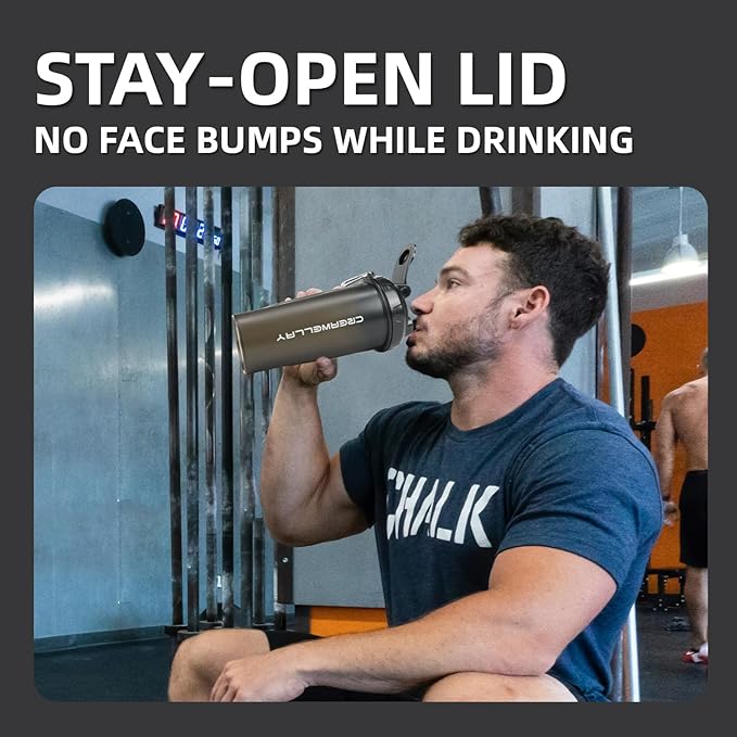 3 Pack Protein Shaker Bottle, 24 oz Protein Shaker Cup with Wire Shaker Ball for Pre Workout, Shake Bottle with Carrying Handle, BPA-Free & Dishwasher Safe (Black, Pink, Blue)