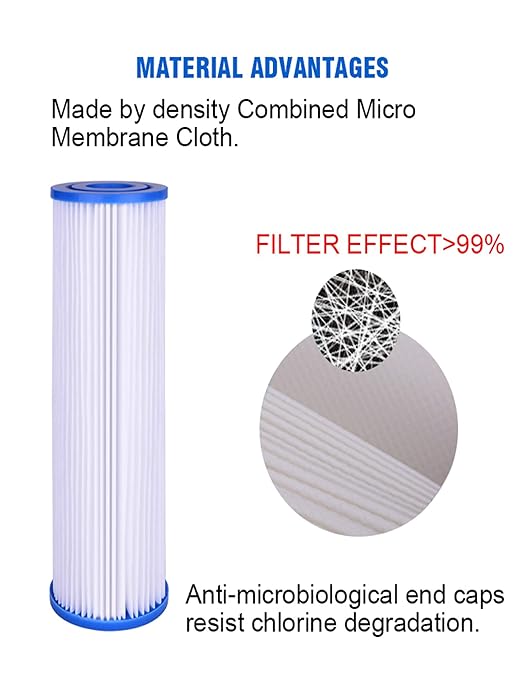 CFS Compatible with AO Smith 2.5"x10" Sediment Water Filter Replacement Cartridge - 2 Pack - for Whole House Filtration Systems - AO-WH-PRE-RPP2 (4)