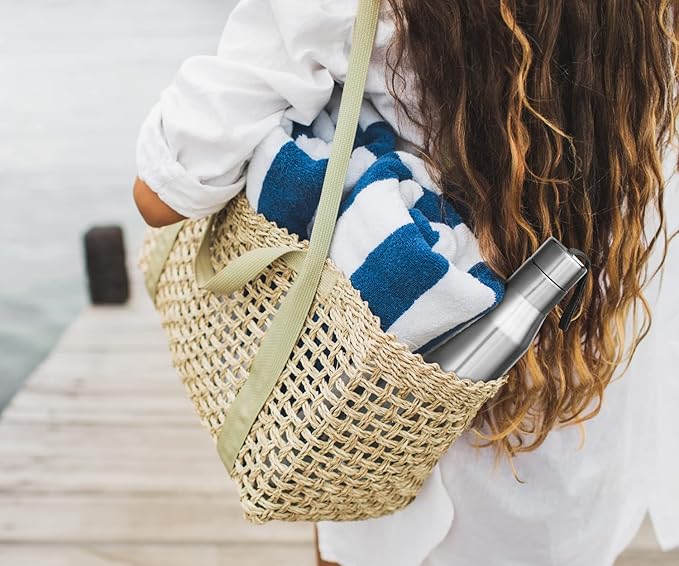 Milton Stainless Steel Water Bottle (34 oz), Non insulated Single Walled, Leakproof, BPA Free for Sport, Gym, Bike, Travel, Super 1000, Silver