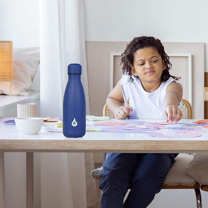 BJPKPK Stainless Steel Water Bottles 12oz Insulated Water Bottle Travel Sports Water Bottles,Light Pink