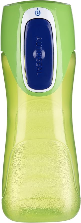 Contigo Trekker Kids Water Bottle with Spill-Proof Lid, 14oz Water Bottle with Leak-Proof Technology, BPA-Free, Granny Smith & Nautical, 2-Pack