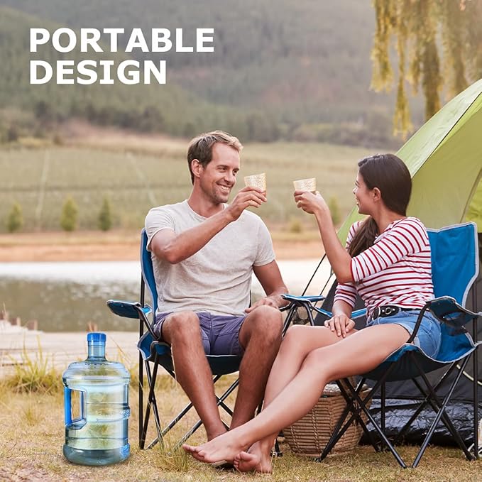 Tofficu Water Jug Portable Water Container with Cover and Handle, Camping Water Container Water Storage Containers for Outdoor Hiking