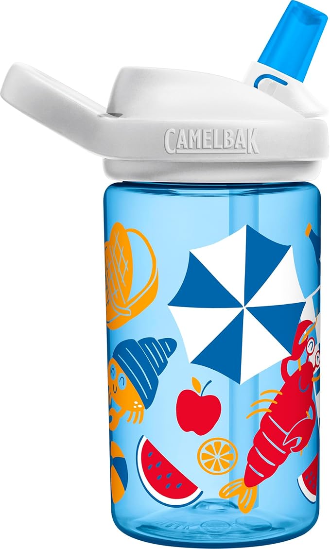 CamelBak Eddy+ 14oz Kids Water Bottle with Tritan Renew – Straw Top, Leak-Proof When Closed - Limited Edition Colors