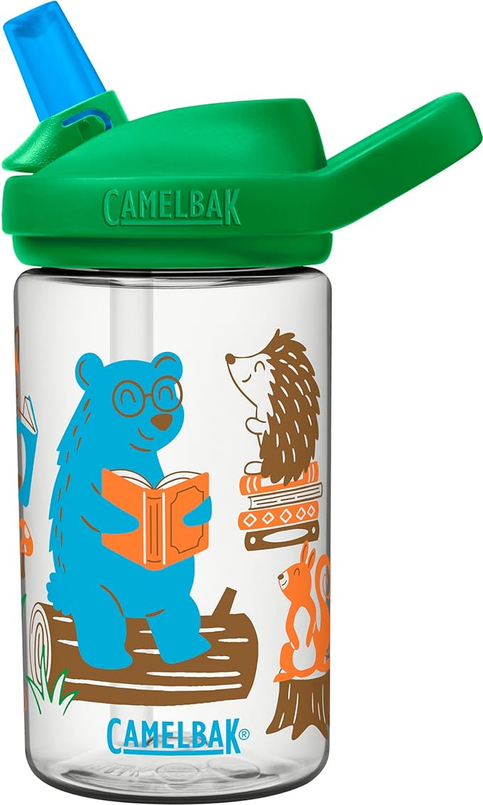 CamelBak Eddy+ 14oz Kids Water Bottle with Tritan Renew – Straw Top, Leak-Proof When Closed - Limited Edition Colors